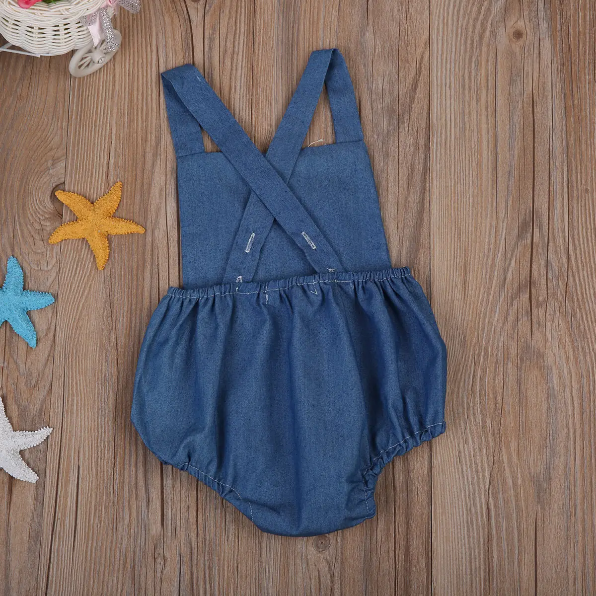 Комбинезон джинсовый для девочек 3-24 месяцев хлопок 2017 Одежда младенцев pudcoco |