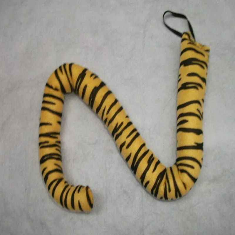 New 50cm ANIMAL TAIL Costume Cosplay Black Tiger Print Demon Tail Party wedding birthday Halloween Christmas Xmas | Дом и сад