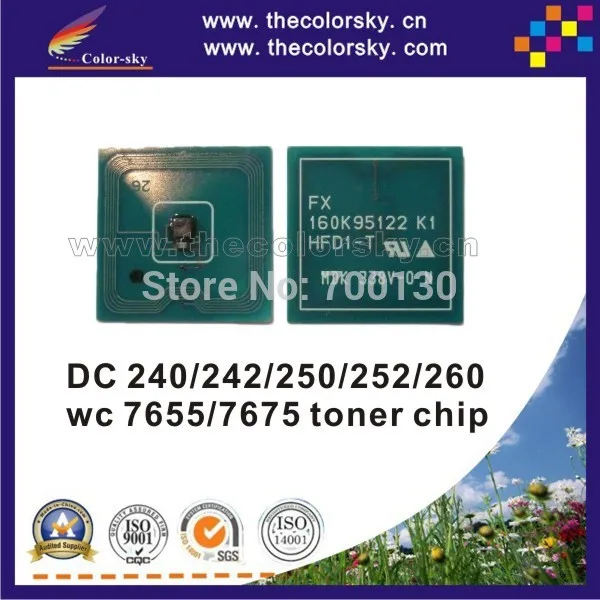 4 шт./лот смарт-сброс лазерный принтер тонер чип для Xerox DCC250 DocuColor DC 240 242 250 252 260 006R01223