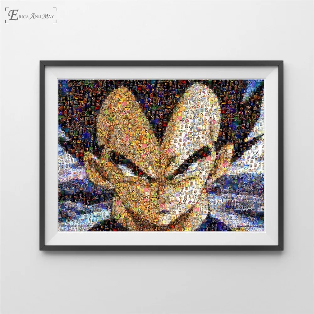 Dragon Ball Z стиль пазла плакаты и репродукции, настенное искусство декоративная картина холст живопись для гостиной домашний Декор без рамы