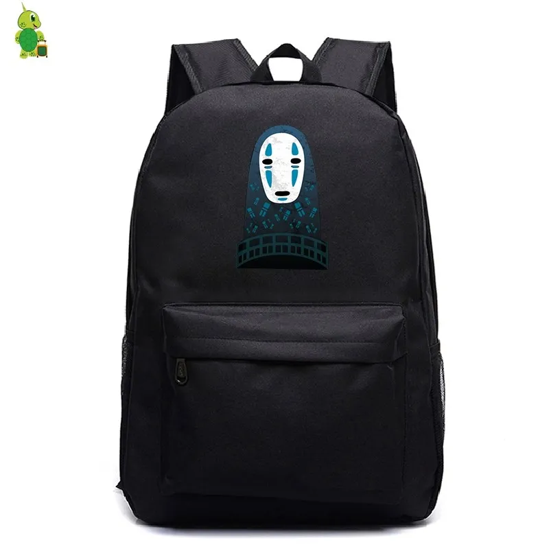 Школьные сумки Ghibli, Унесенные унесением, без лица, мужской рюкзак для подростков, женщин и мужчин, рюкзак для ноутбука, Детский рюкзак для книг, повседневные дорожные сумки