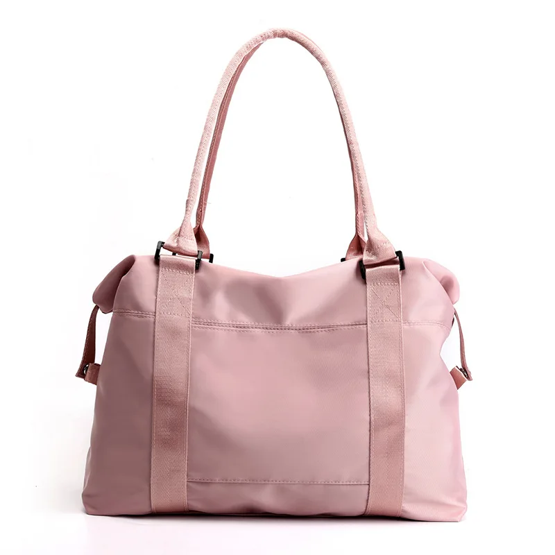 New Big Waterproof Nylon Shoulder Messenger Bags Large Capacity Mother Package Women Travel Crossbody Handbag Sweet Girl Colour - Цвет: Розовый