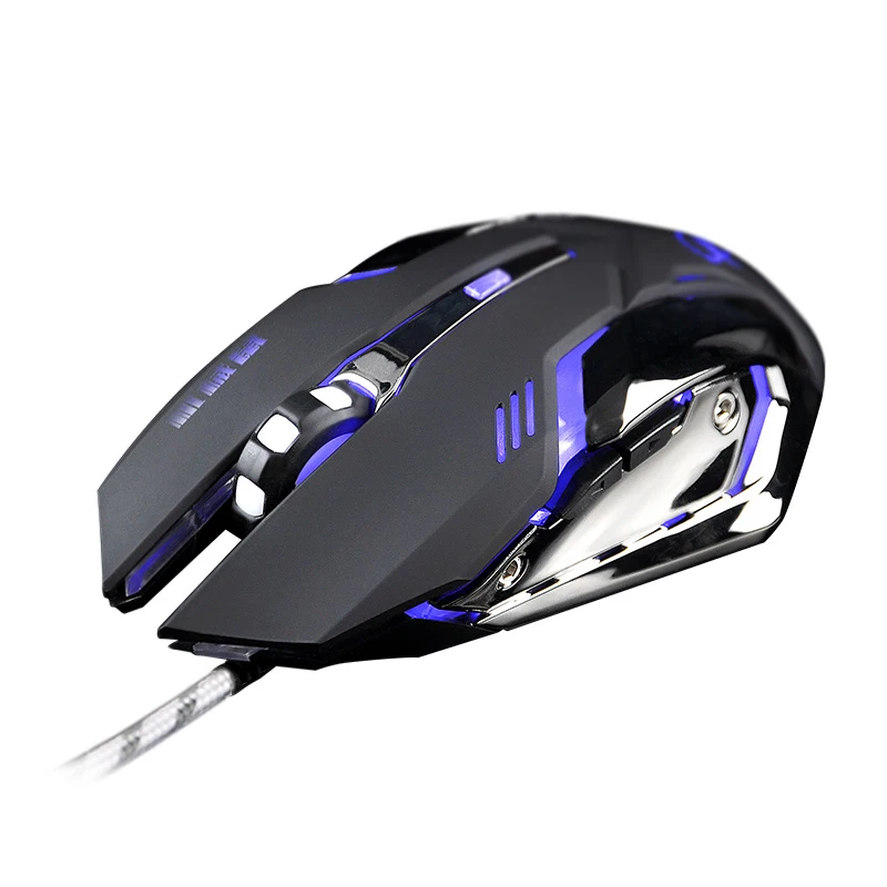 ZUOYA игровая мышь для профессионального геймера 8D Регулируемый 3200 dpi светодиодный оптическая мышь USB Проводная - Цвет: MMR2 black