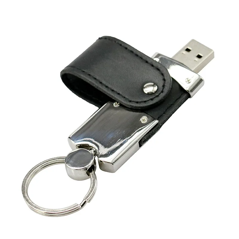 Портативный кожаный металлический USB 2.0 флэш-накопитель для хранения данных ручка 128 ГБ 64 ГБ 32 ГБ 16 ГБ мини флэшка пендрайв.