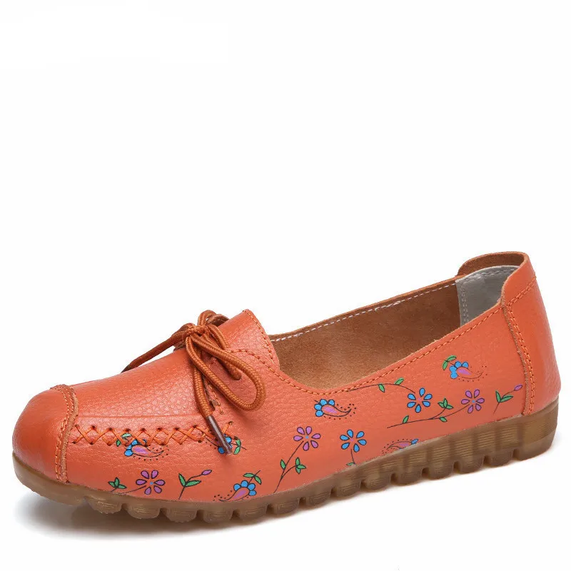 Женские мокасины из натуральной коровьей кожи на шнуровке | Обувь