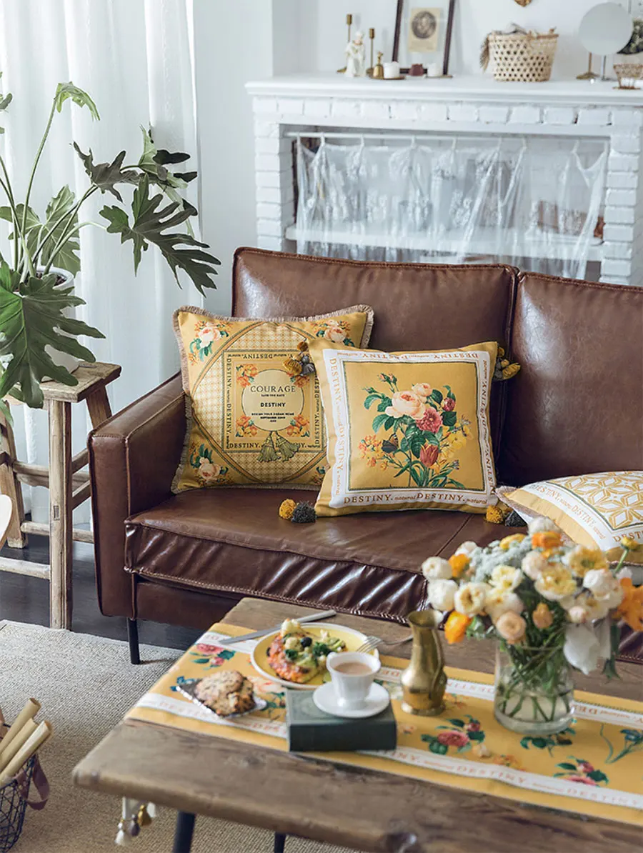 Бесплатная Доставка! Винтажная квадратная подушка в пасторальном стиле/Чехол