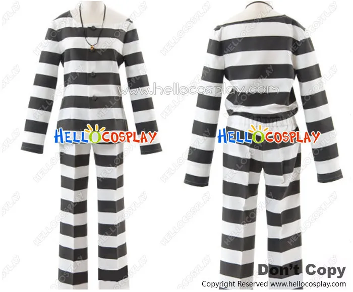 

Japanese Anime Outfit Lucky Dog 1 Giancarlo Bourbon Del Monte Prisoner Costume H008