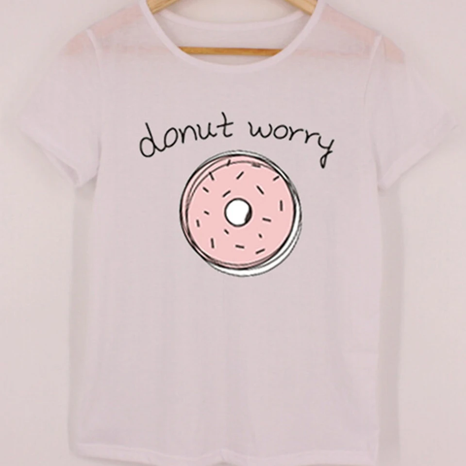 Harajuku Kawaii одежда женская 4xl Базовая белая футболка Vetement Femme 2019 с буквенным принтом