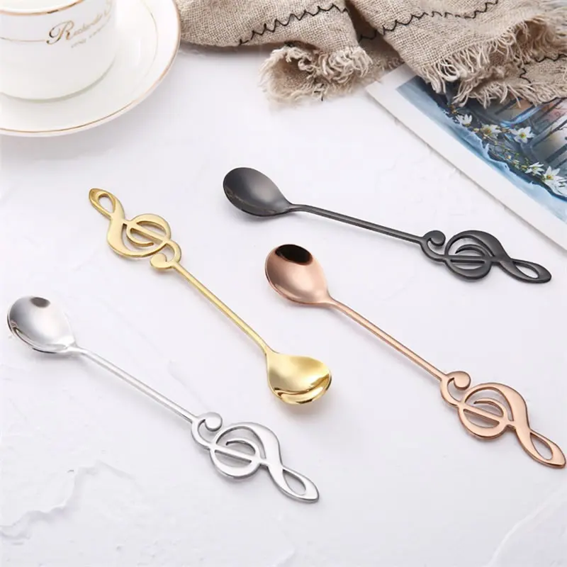 Ложка из нержавеющей стали с музыкальной ручкой OBR ложка для перемешивания