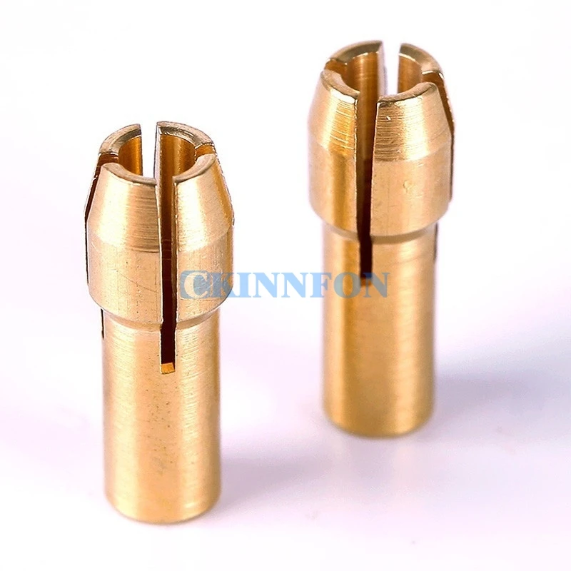 DHL 100Set *10pcs Brass Collet Include 1mm/1.6mm/2.3mm/3.2mm Rotary Tool Fit Dremel Drill (Size: 8pcs-pack) | Инструменты