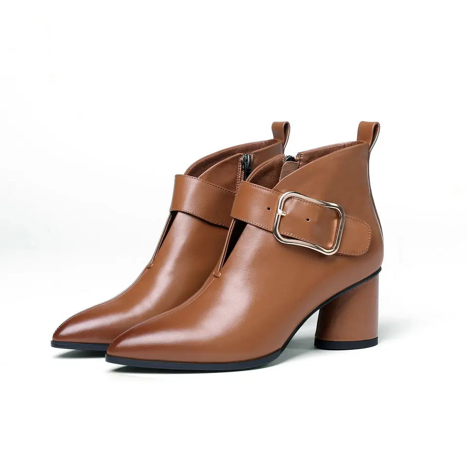 VINLLE/женские ботильоны на платформе модная зимняя обувь высоком квадратном