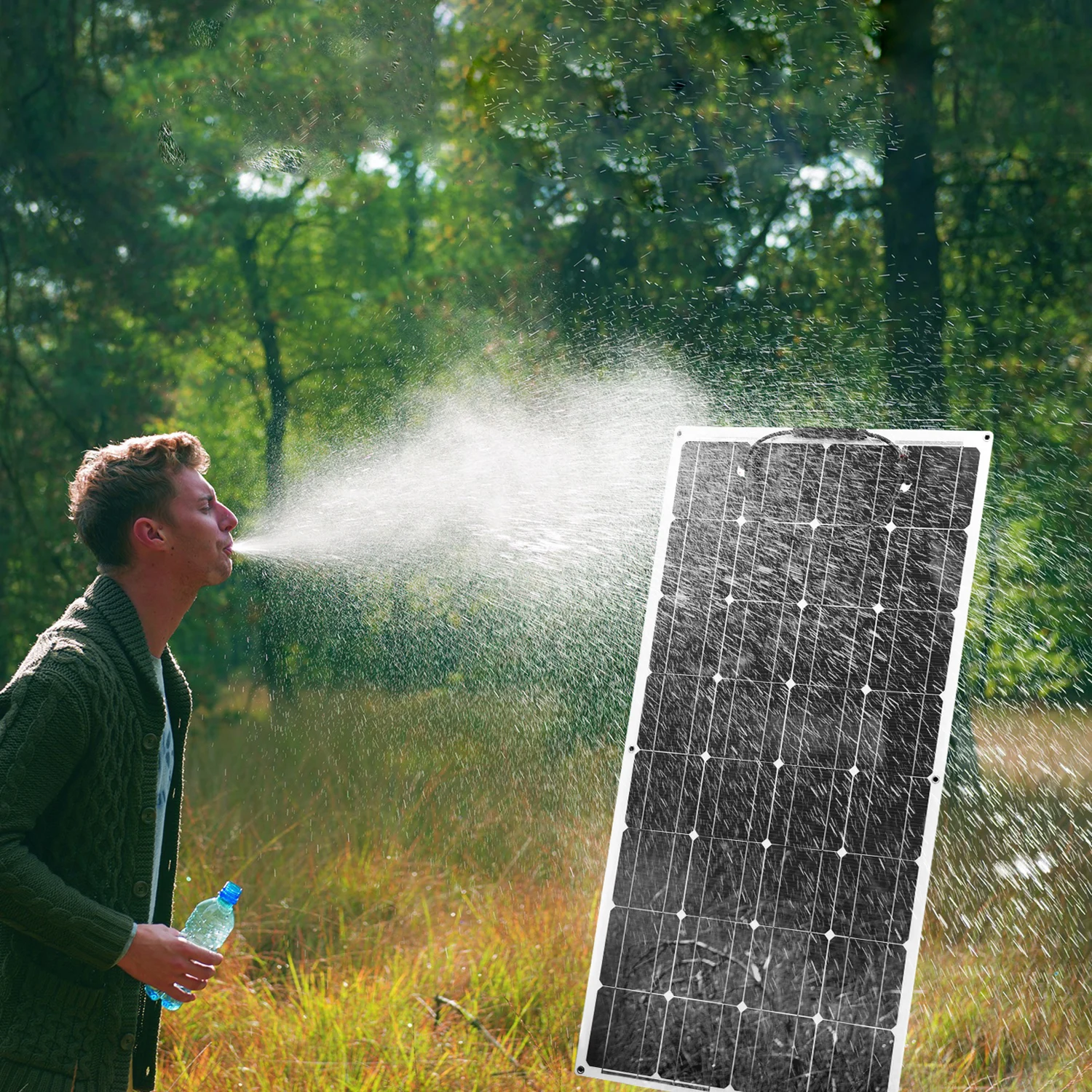 Гибкая монокристаллическая солнечная панель Anaka 100 Вт 12 В батарея s для