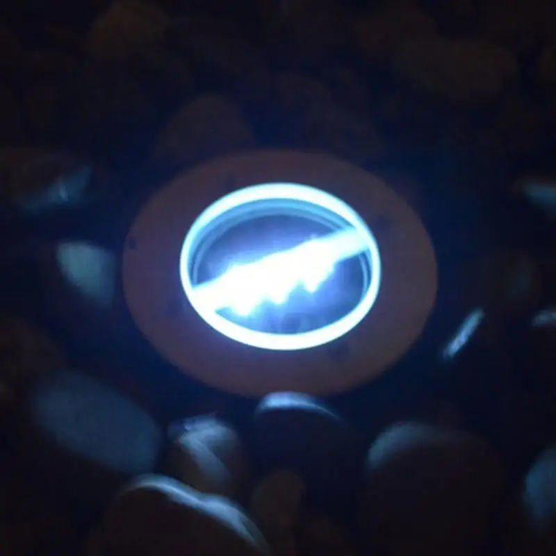 Солнечный Мощность открытый 3 светодиодный лампа подземных Водонепроницаемый