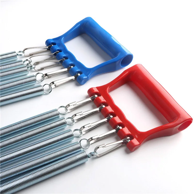 Chest Arm Expander Plastic Handle Hand Gripper Pull Bar Weight Exerciser with 5 Springs FG66 |