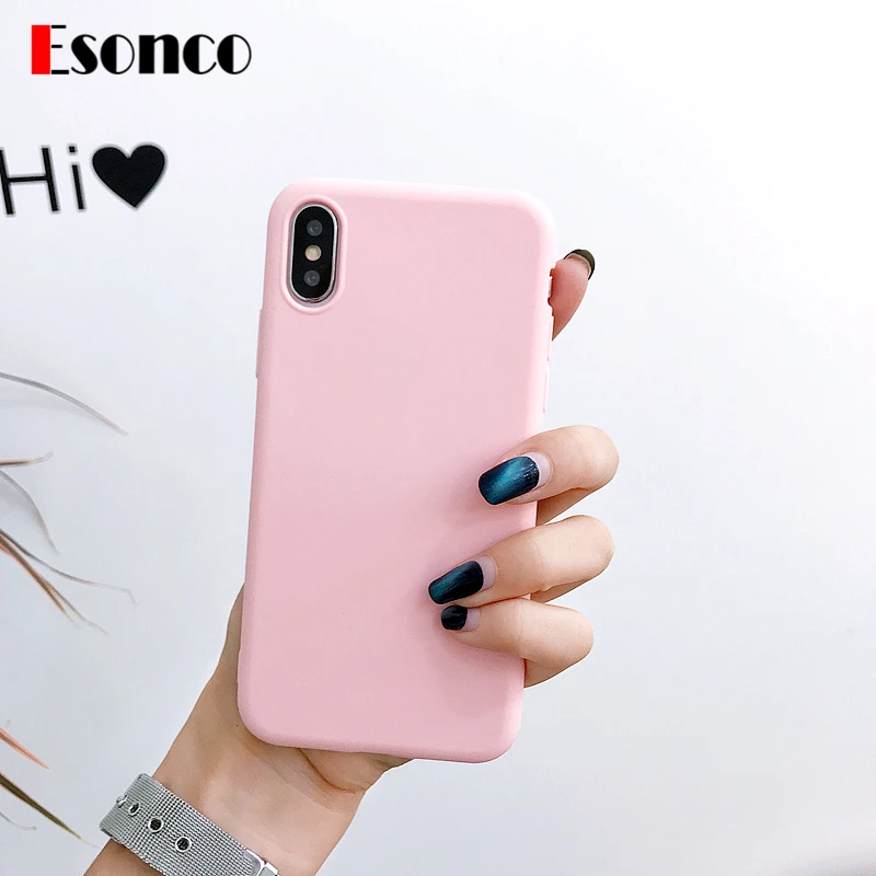 For Iphone 6 case 6s 7 8 X Plus Rubber Colorful Phone Bag Cases Silicone Case for 6Plus 6sPlus 7Plus 8Plus |
