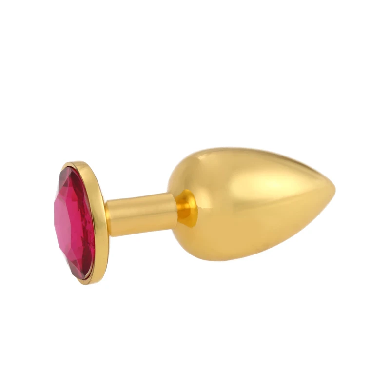 YUELV S+M+L 3PCS/Set Gold Metal Anal Toys Butt Plug Plated Anus Insert Stopper Stainless Steel Diamond Adult Sex | Красота и здоровье