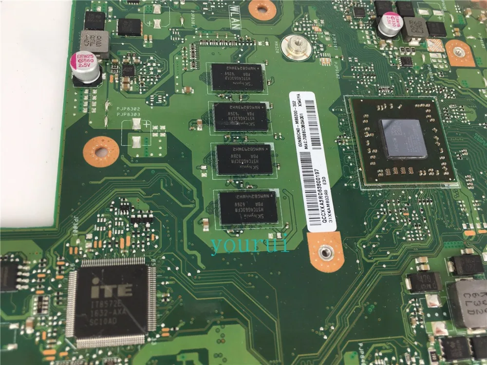 yourui for ASUS X540YA laptop motherboard integrated GM X540YA Main board REV 3.0 teste