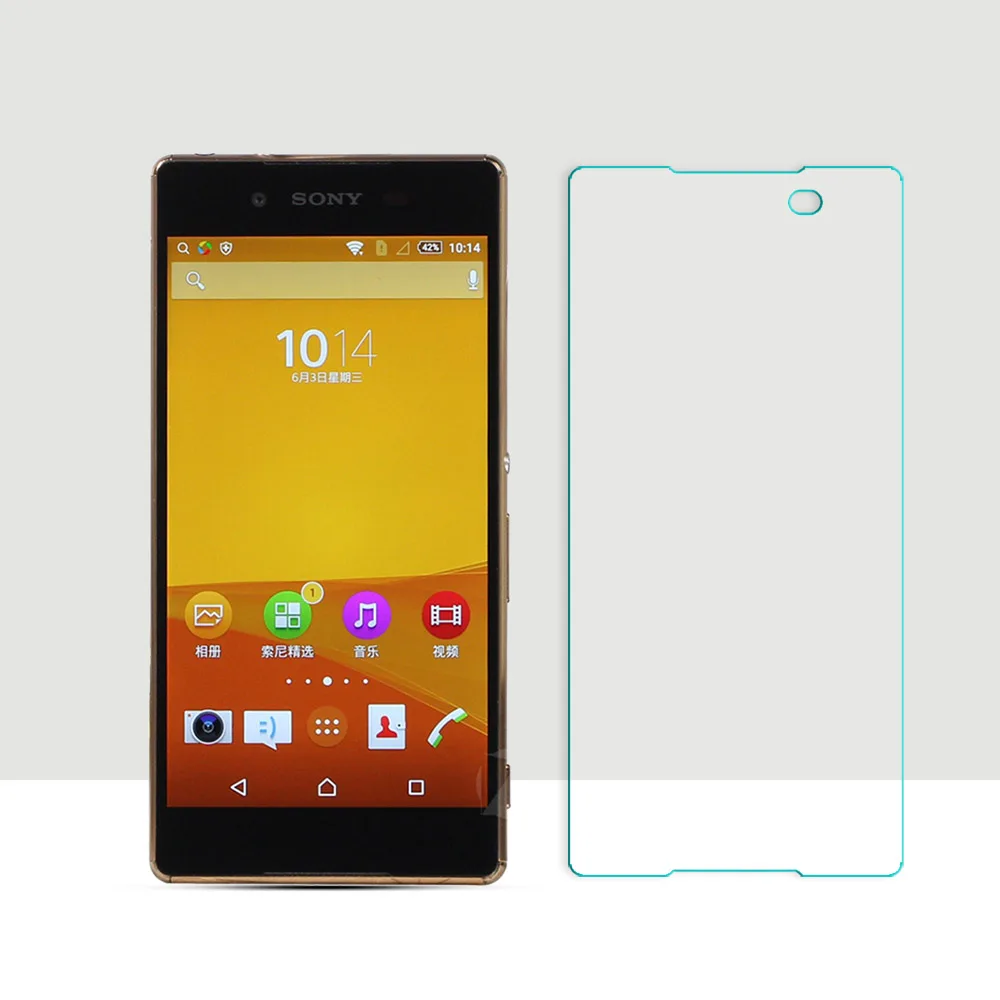 2.5D изогнутый край экрана для Sony Xperia Z3 + Plus / Z4 E6553 закаленное стекло Защитная пленка против царапин|tempered