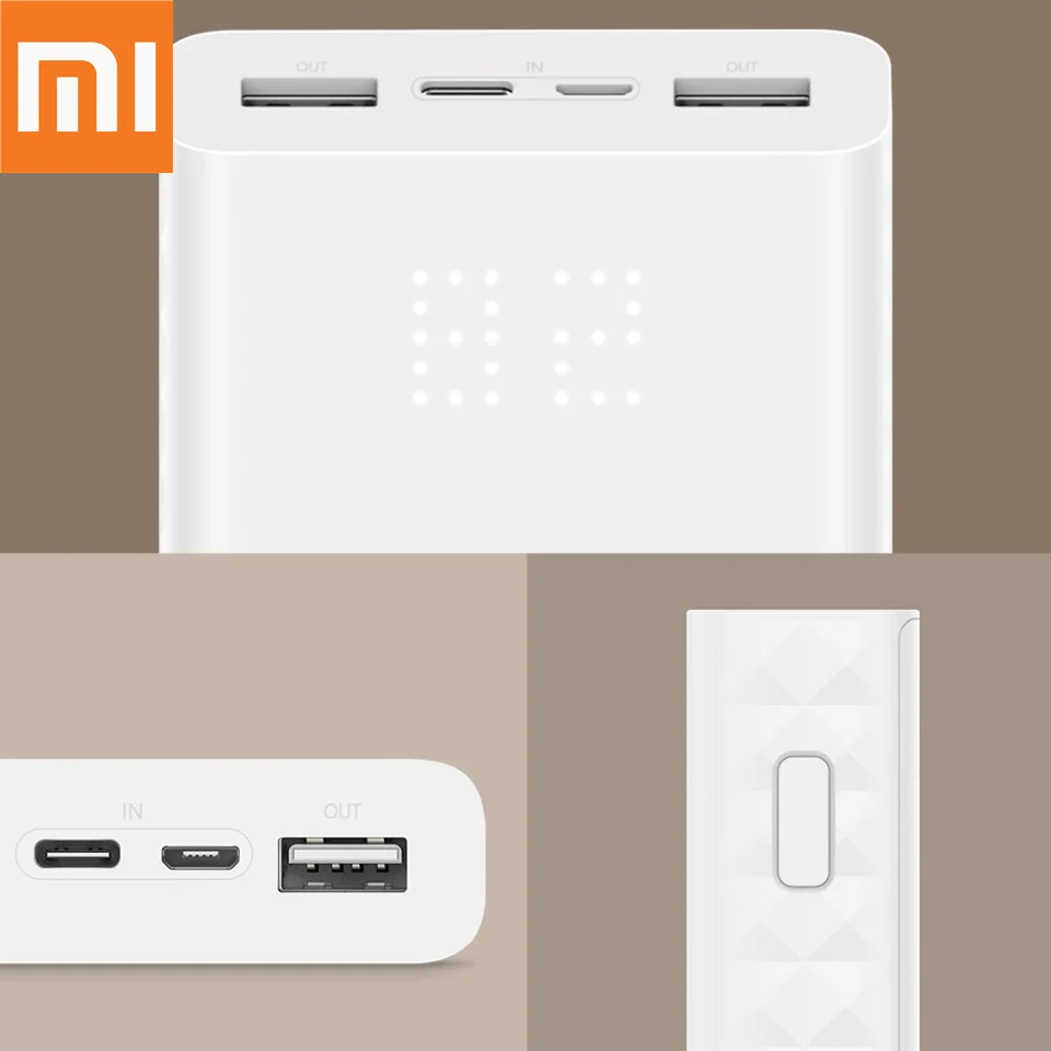 Оригинальный внешний аккумулятор Xiaomi ZMI 20000 мАч портативный для зарядки цифровой