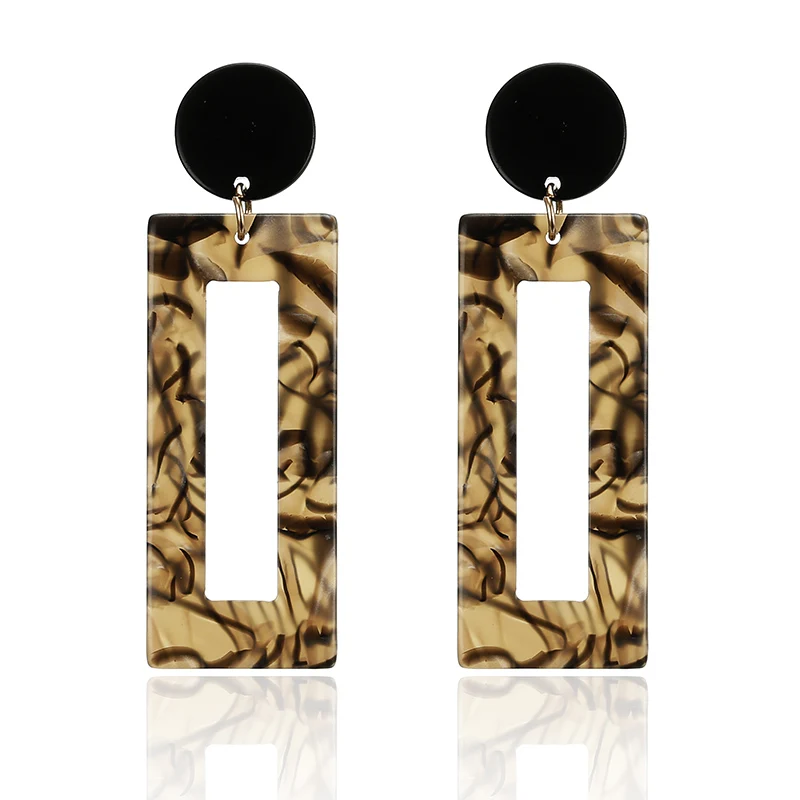 Модные трендовые украшения 2018 простые дизайнерские геометрические серьги