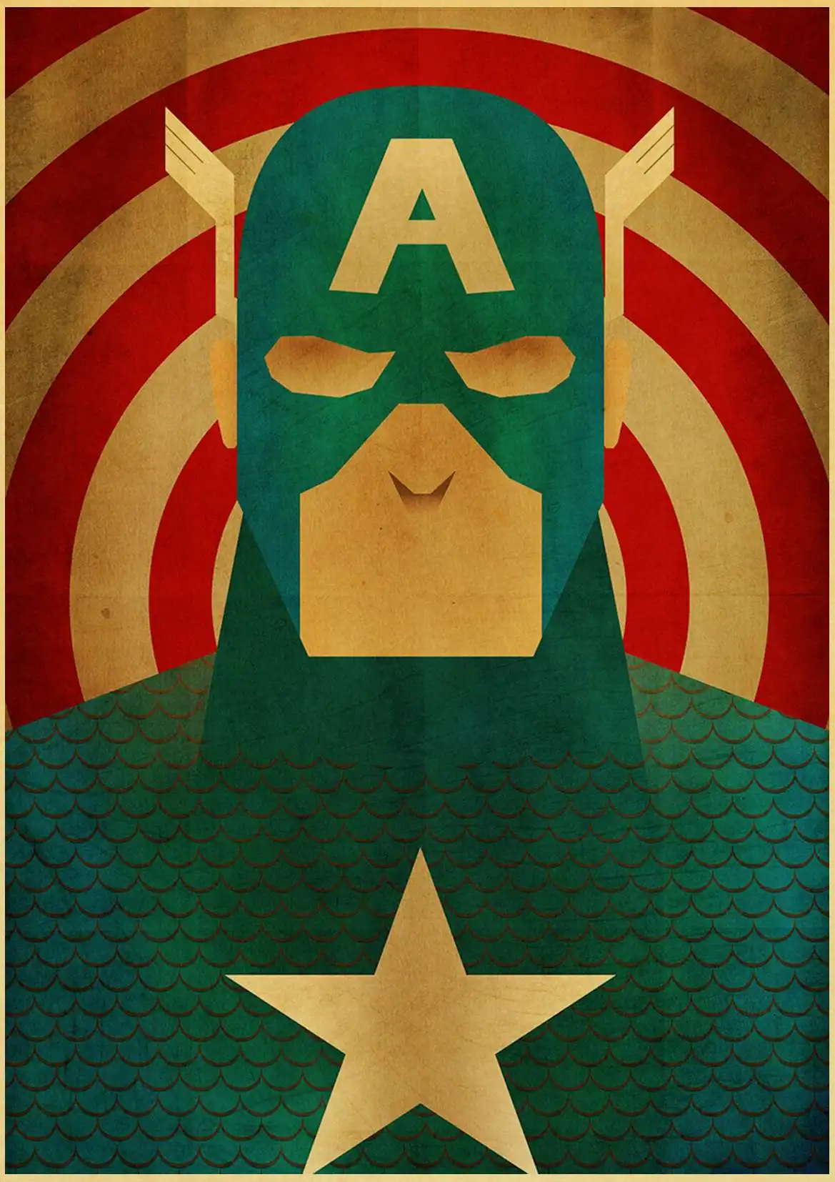 Мультфильм Мстители из комиксов Marvel Супер Герои фильм Супермен Бэтмен флэш плакат стены искусства живопись Детская комната Декор