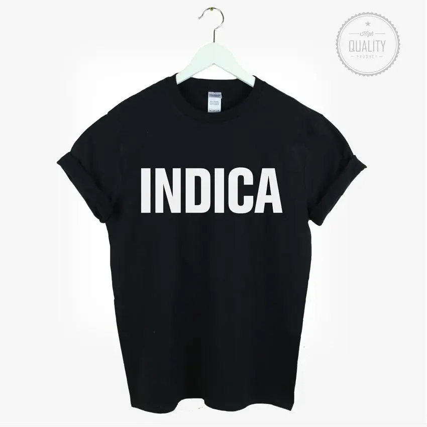 INDICA WEED футболка Каннабис Марихуана хипстер любовь сатива Высокая TUMBLR больше
