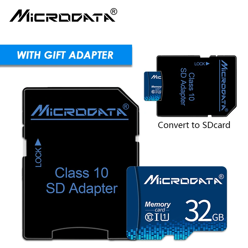 Высококачественная карта памяти micro sd 128 Гб 64 ГБ 32 ГБ 16 ГБ 8 ГБ SDXC/SDHC MicroData micro sd карта для смартфонов tf карты