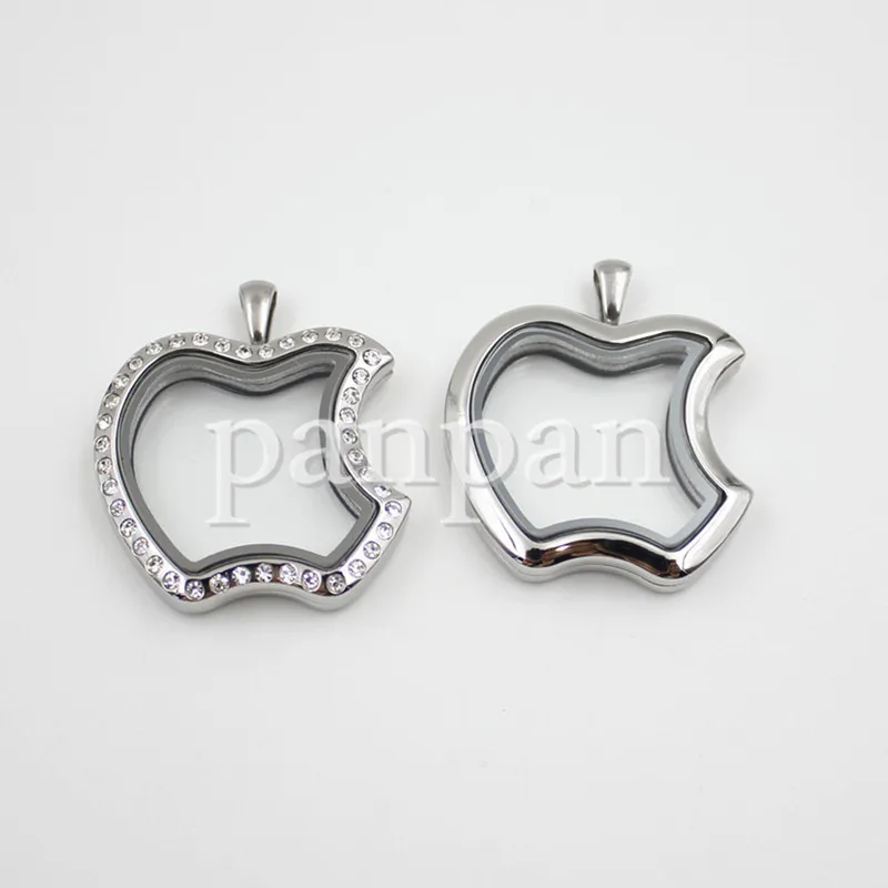 Carvort apple Форма высокого качества из нержавеющей стали плавающий медальон круглый