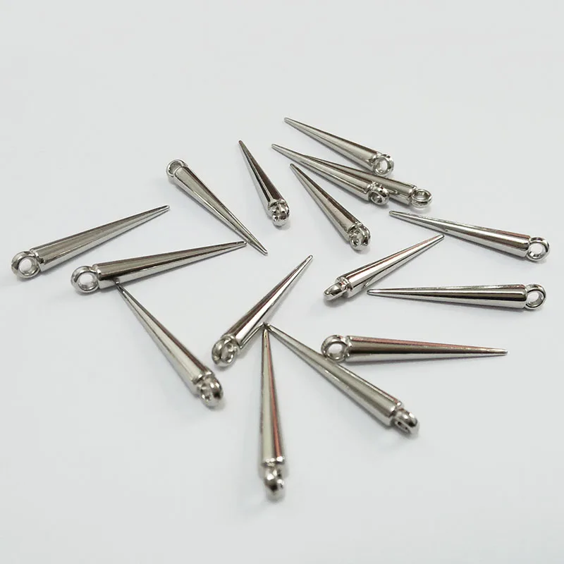 Пришивная фурнитура для подвесок с заклепками в форме пули акриловые бусины