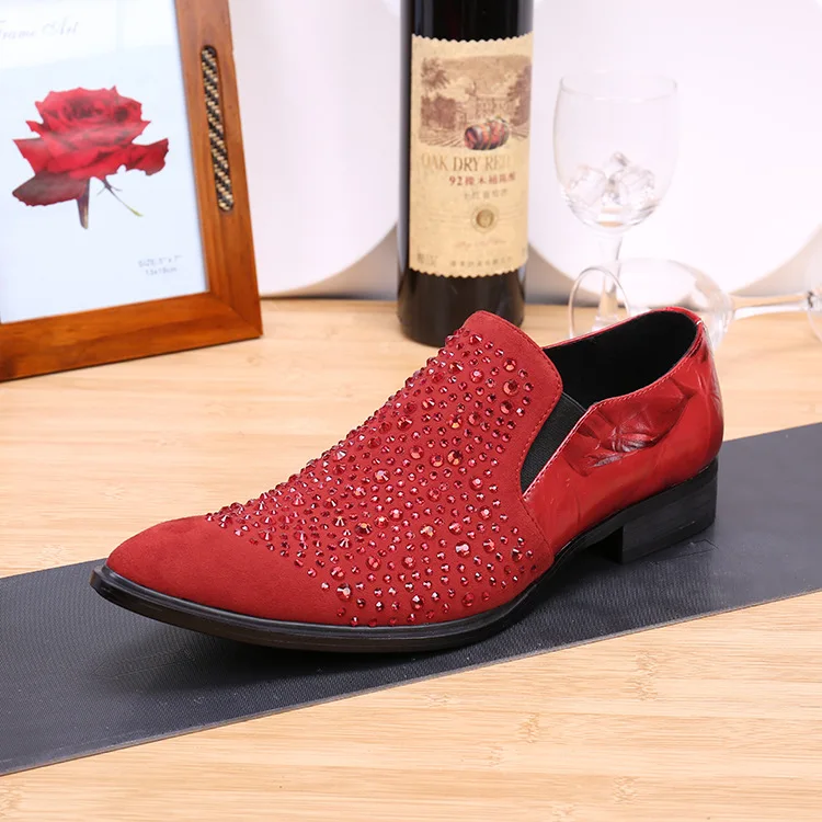 

Black Yellow Autumn and Winter Fashion Pointed Men's Business Casual Shoes British Wind Hairdresser Trend Men's Shoes Tide Shoes