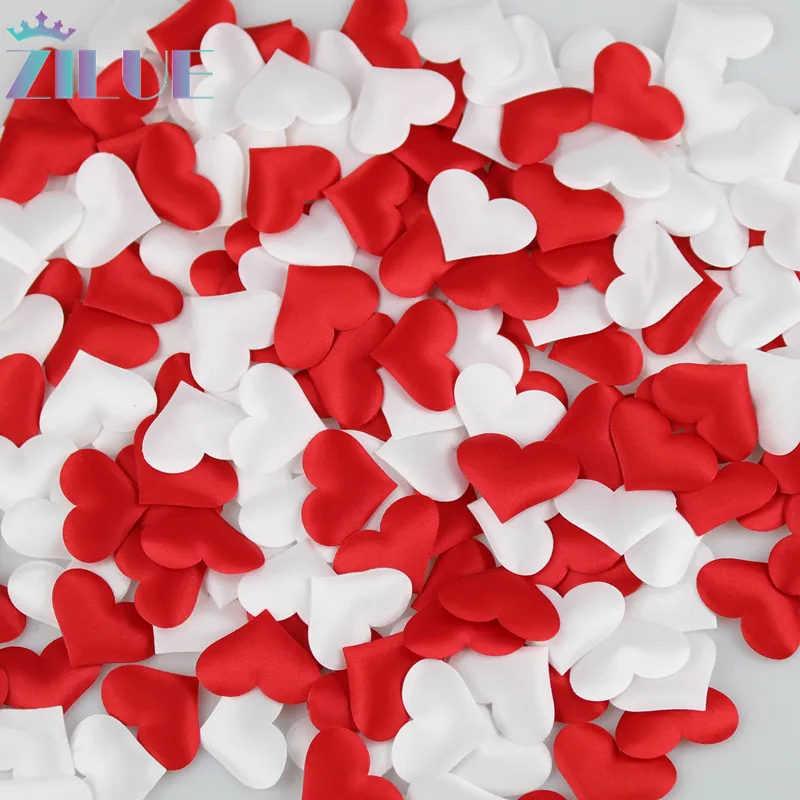 

Zilue 100 шт./пакет, тканевый, с сердцем 3,5x2,5 см, Свадебный, День Святого Валентина, конфетти, украшение стола, вечерние, декоративные принадлежно...