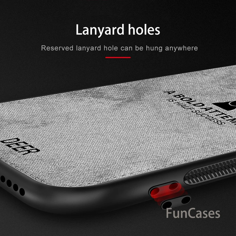 Мягкий чехол из ТПУ с тканевый для телефона Xiaomi Redmi Note 6 5 Plus pro 6a pocophone f1 mi 8 se