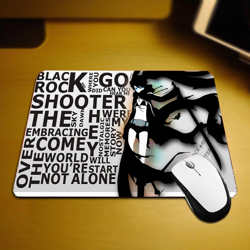 Mairuige Black Rock Shooter маленький Размеры коврик для мышки с аниме девочек классные