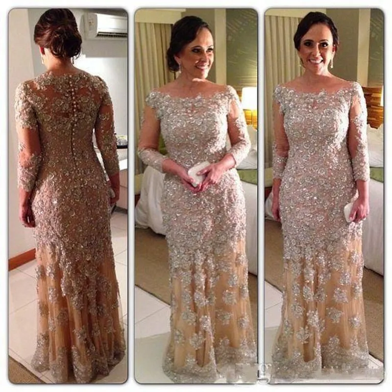 Длинное платье цвета шампанского с блестками на заказ женское вечернее Vestido De Festa