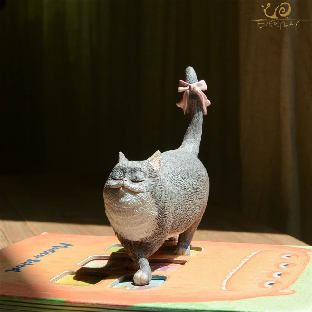 Повседневная коллекция фигурки животных Lucky Cat миниатюрные сказочные украшения