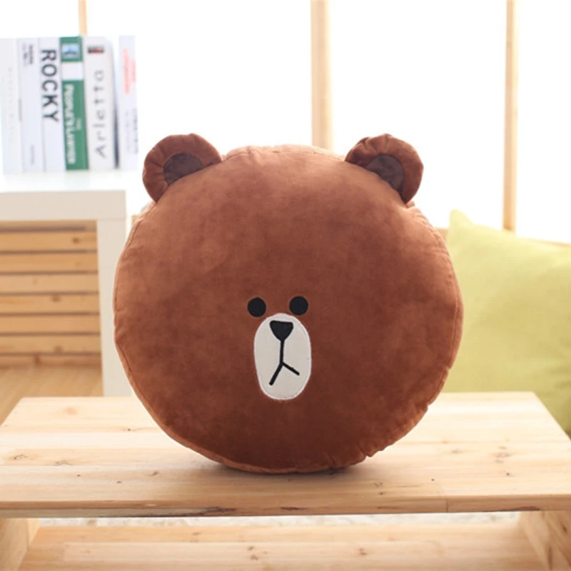 40 см/15,8 дюйма Kawaii коричневый медведь и кони подушка с кроликом Корейская мультяшная фигурка Подушка Детские игрушки
