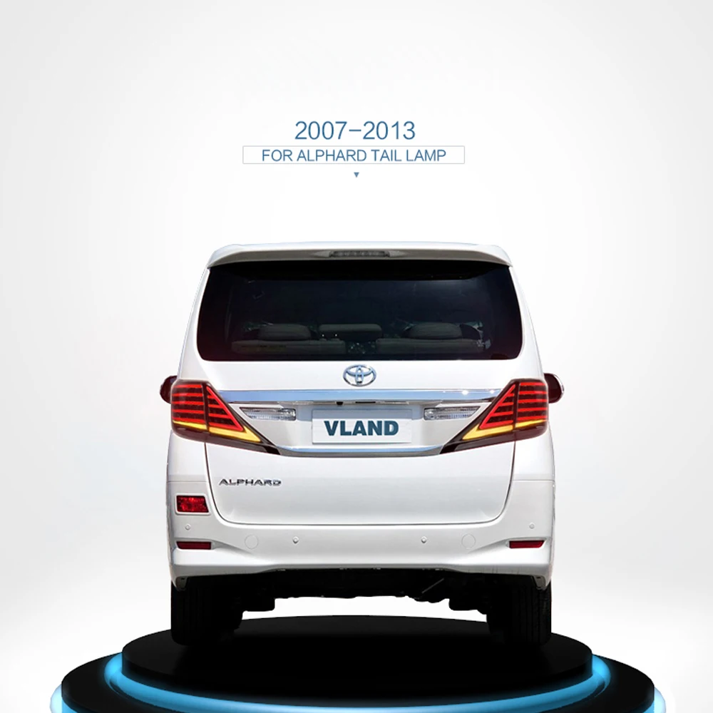 Для TOYOTA VELLFIRE ALPHARD 2007 2008 2009 2010 2011 2012 2013 светодиодный задний светильник в сборе|Фара