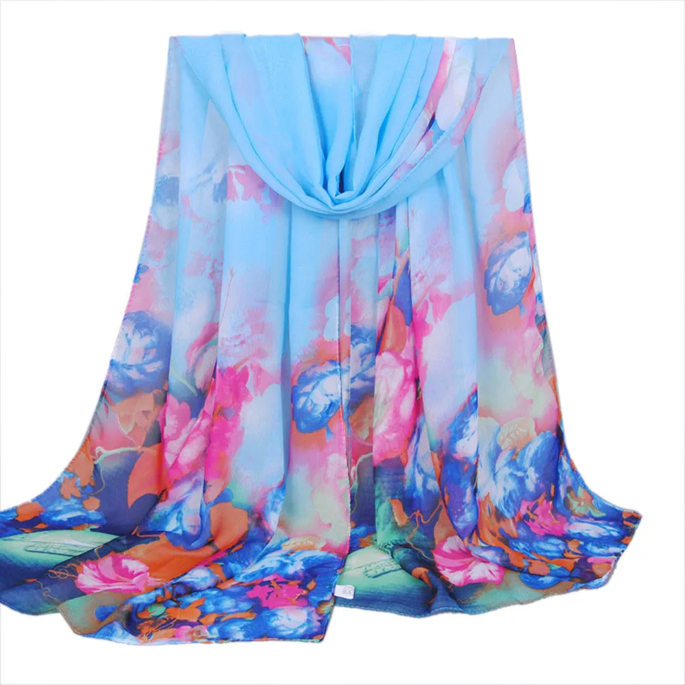 Fashion Chiffon Scarf Scarves Long Warm Wrap Women Soft scarf Ladies Shawl Stylish soft scarves for women cachecol A9 | Аксессуары для