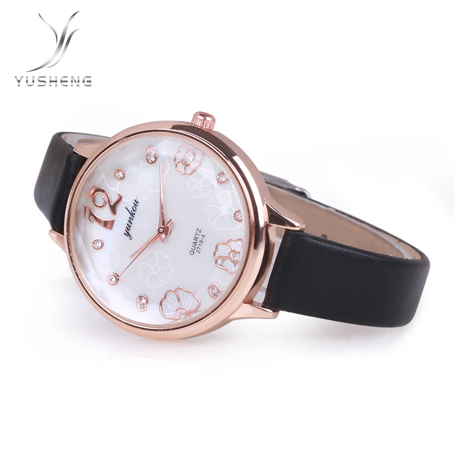 Женские часы с полигональным циферблатом роскошные модные кварцевые YUSHENG