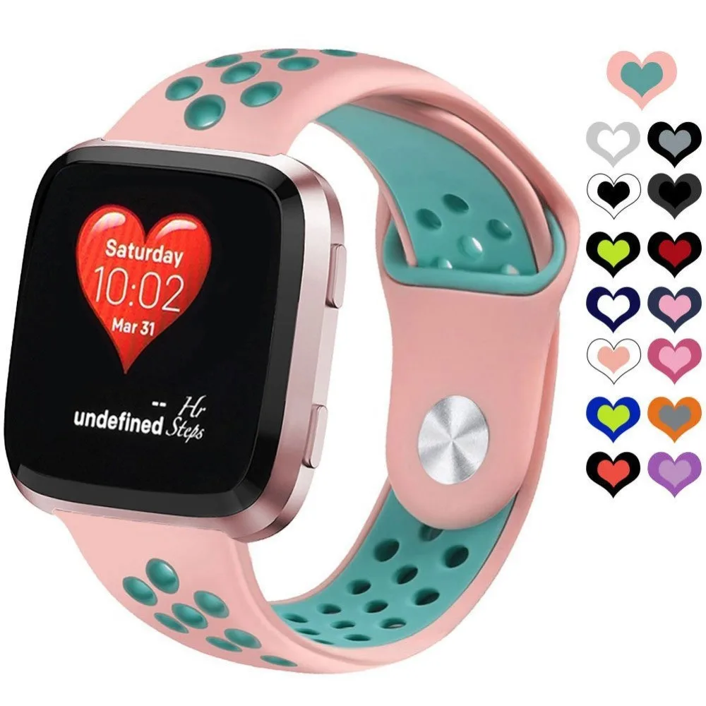 Ремешок для спортивных часов для fitbit versa band correa силиконовый браслет наручный браслет ремешок для ремня fitbit наручные часы аксессуары