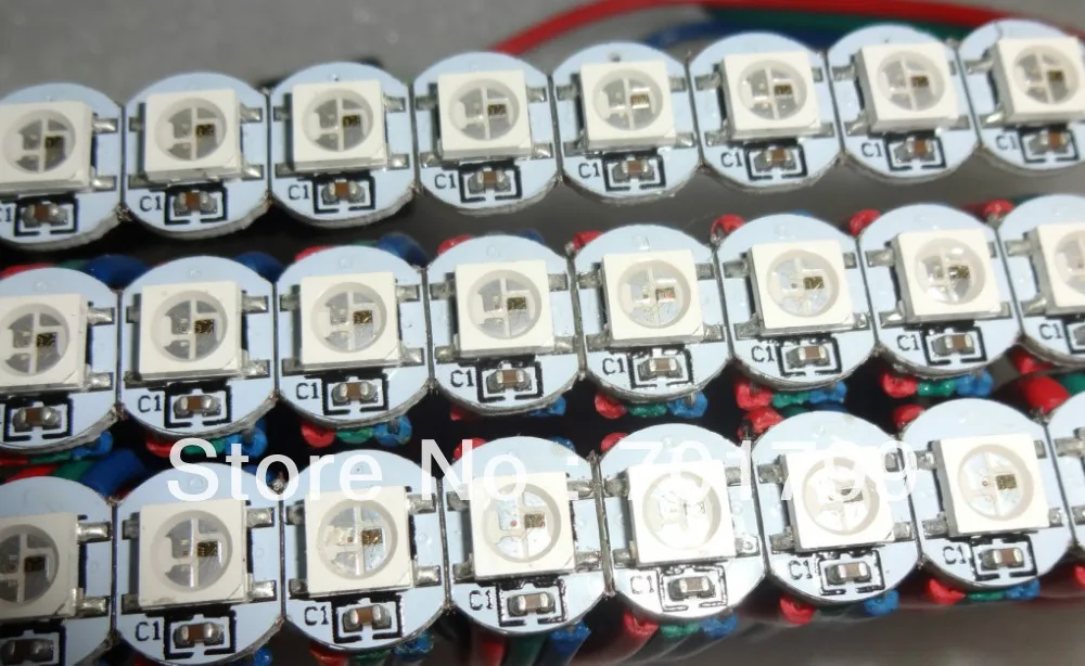 WS2812B led с радиатором (10 мм * 3 мм) Вход 5 в постоянного тока 5050 SMD RGB со встроенной