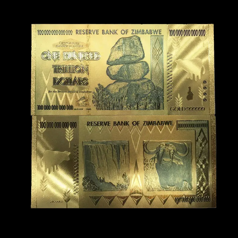 Золотые банкноты 24k с золотой фольгой памятные монеты коллекция золотых банкнот 1
