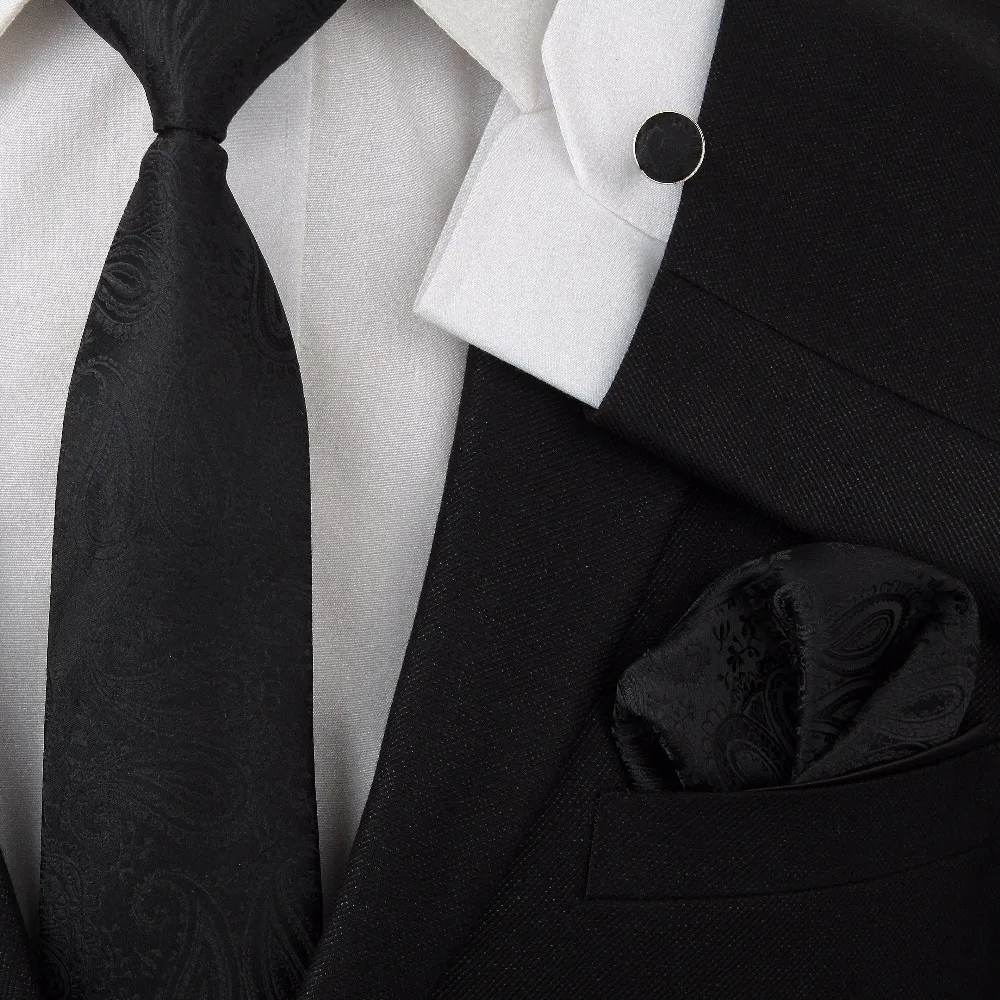 Новинка 2019 мужские галстуки галстук набор запонок носовой платок|tie set|neck tie settie set