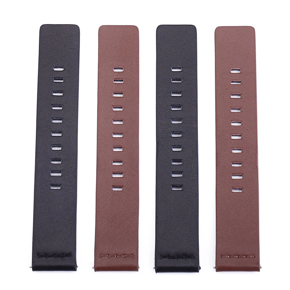 

24mm 22mm 20mm Genuine Leather Band Watch Strap Wristband Belt with Quick Release Pins 2019