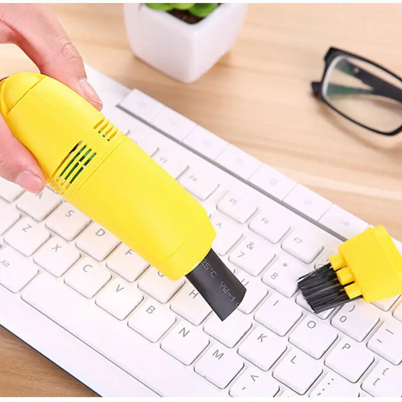 USB Клавиатура пылесос мини компьютерная клавиатура щетка для чистки - Цвет: Цвет: желтый