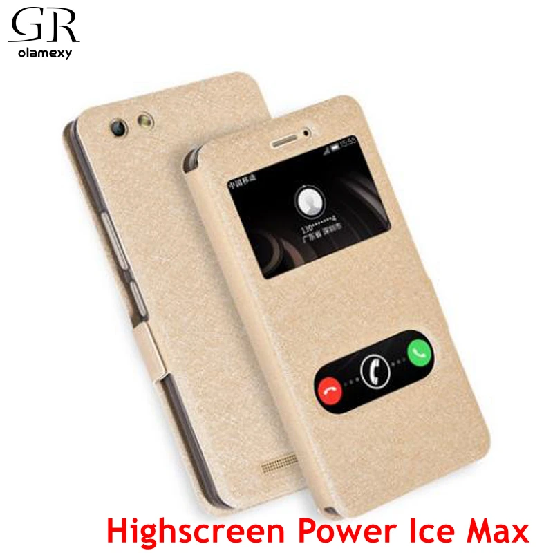 Флип кейс из искусственной кожи и ТПУ Для Highscreen Power Ice 5 дюймов мобильный чехол для