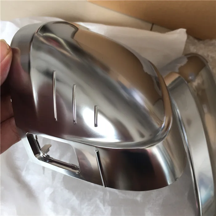 Хромированное зеркало заднего вида для Audi A4 8W A5 - Цвет: Side auxiliary hole