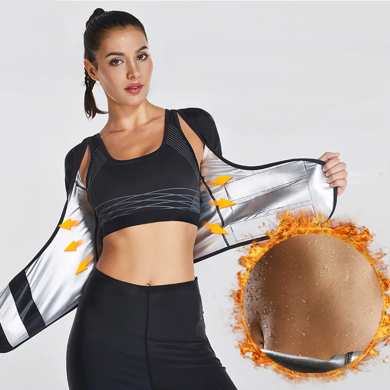 

Women Hot Shapers Sauna Sweat Running Shirt Slimming Thermo Push Up Vest Sexy U-Neck Yoga Shirts Half Sleeve Workout Sportswears