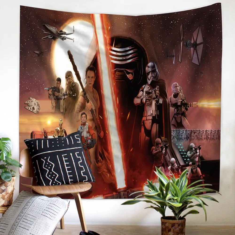 Star Wars гобелен мягкий на стене украшения для детей мальчиков удобные алфавит в простом стиле черный низ гобелен