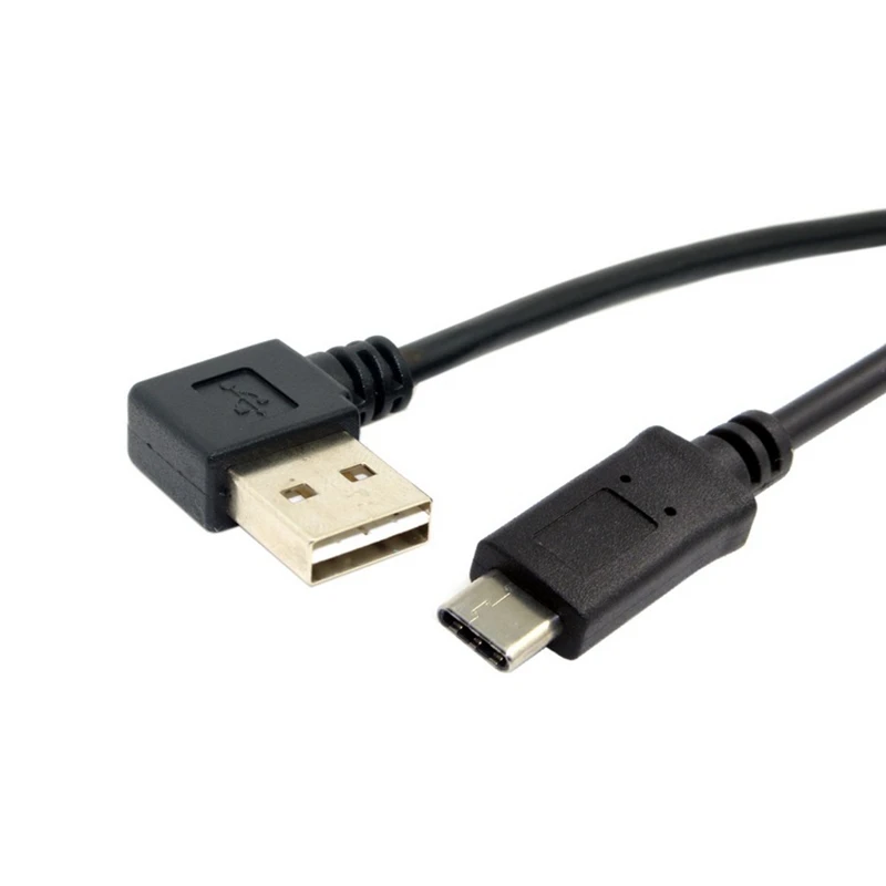 Двусторонний кабель USB Type C на 2 0 90 градусов левый и правый угловой для передачи